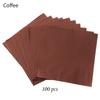 100pcs 10x10cm Aluminum Foil Candy Chocolate Biscuits Tin Wrapping Paper DIY Metal Embossing Gift Craft Paper Packaging Paper