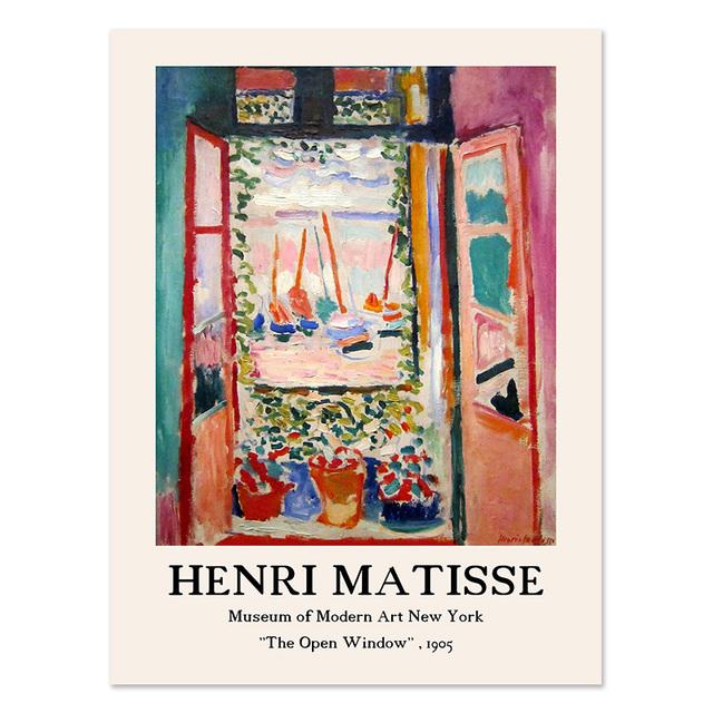 Vintage Henri Matisse Retro Posters Prints Abstract Wall Art Landscape Canvas Painting Gallery Pictures Living Room Home Decor