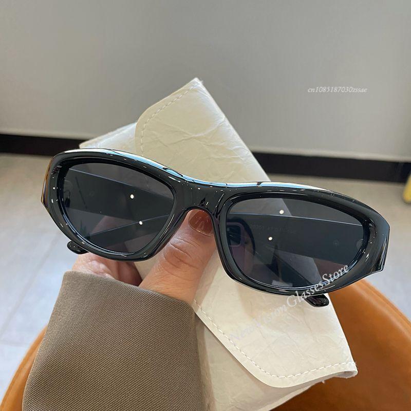 Винтажные панк спортивные солнцезащитные очки женские мужские стиль кошачий глаз солнцезащитные очки зеркальные модные очки ретро оттенки