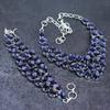Natural Amethyst Gemstone Handmade 925 Sterling Silver Jewelry Set Q7r18