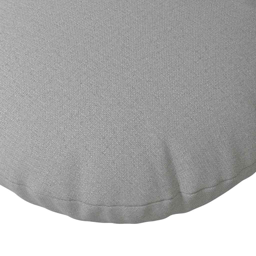 Seat Cushion 2 pcs Cloud Grey Ø40 x 13 cm Fabric