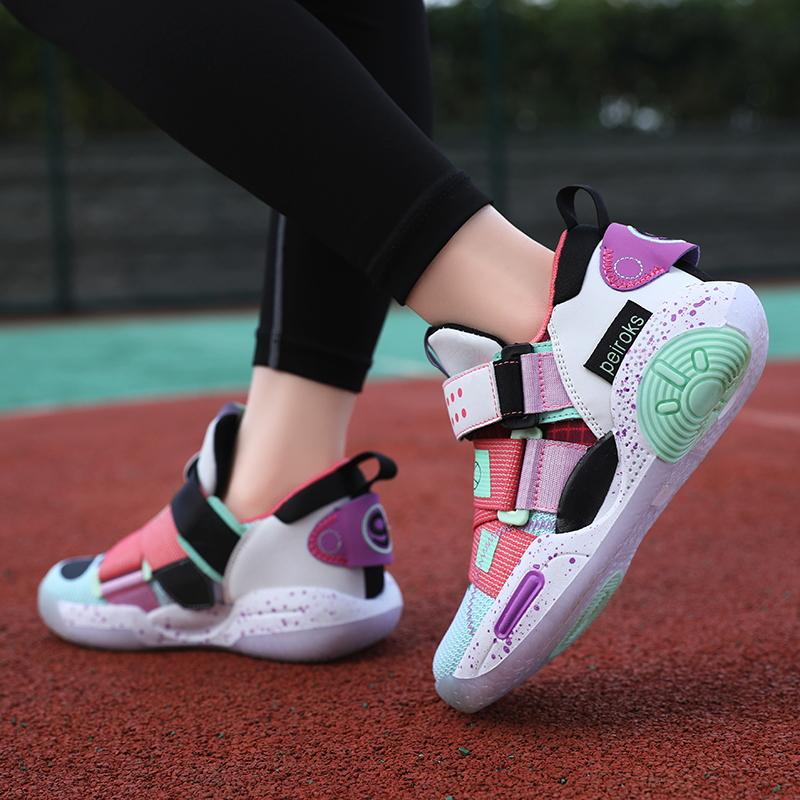 Детские баскетбольные кроссовки CuHK детские кроссовки для летания из дышащей сетчатой ткани для школьников нескользящие кроссовки