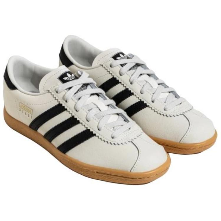 Adidas Stadt Chalk White Black Gum Unisex Sneakers Cream Core-Black JS4606