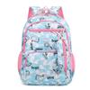Layered Backpack Striped Zipper Large Capacity Storage Widened Strap Shoulder