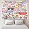 1PC Kitty Party Quick-Dry Tapestry, Unique Design Tapestry, Suitable for Bedroom,Livingroom, Playroom,Heartwarming Holiday Gifts