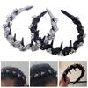 Women Headband Faux Crystal Decor Twist Cloth Hair Hoop Bright Color Lightweight Versatile Headband Hair Accessory