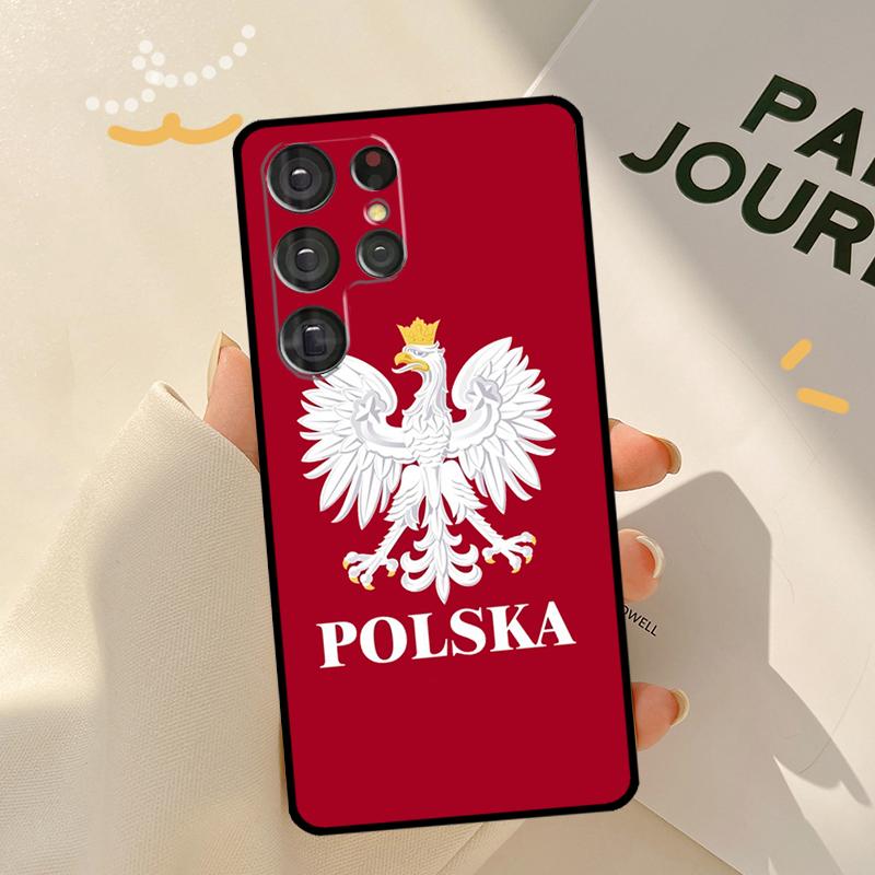 Poland Flag Case For Samsung Galaxy S23 S21 S22 Ultra Note 20 S20 FE S8 S9 S10 Note 10 Plus Phone Shell