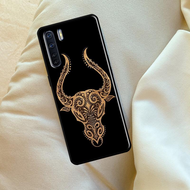 Zodiac Signs Case For Oppo A60 A80 A40 A15 A16 A17 A57 A94 A74 A54 A76 A96 A18 A38 A58 A78 A98 A6 A5 Pro