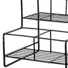 Coffee Syrup Rack Kitchen Countertop Organizer Bar Accessories Black Shelf for