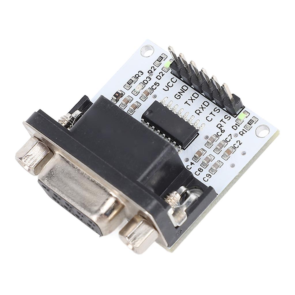 Модуль RS232 к TTL 3-5.5В Питание Чип SP3232 Интерфейс DB9 UART Плата RS232 со светодиодным индикатором