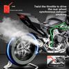 Спрей 1/6 Масштаб Модель Мотоцикла Kawasaki H2R H2 Металлическая Игрушка Мотоцикл С Имитацией Звука и Света Сплав Декоративный Подарок для Мальчика Мужчины