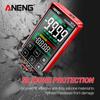 Aneng 621A умный цифровой мультиметр мультиметр с сенсорным экраном тестер транзисторов 9999 отсчетов True RMS автоматический диапазон постоянного/переменного тока 10 А метр