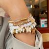 4Pcs/set String Bead Lady Bracelet Fashion Style Wrist Chain Bracelet Set Butterfly Bracelet