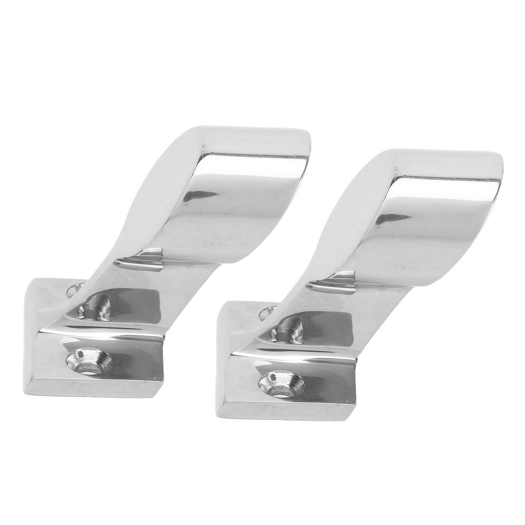 2PCS Stanchion Hand Rail Fitting 316 Stainless Steel Mirror Polishing Rustproof for Boat Yacht Marine