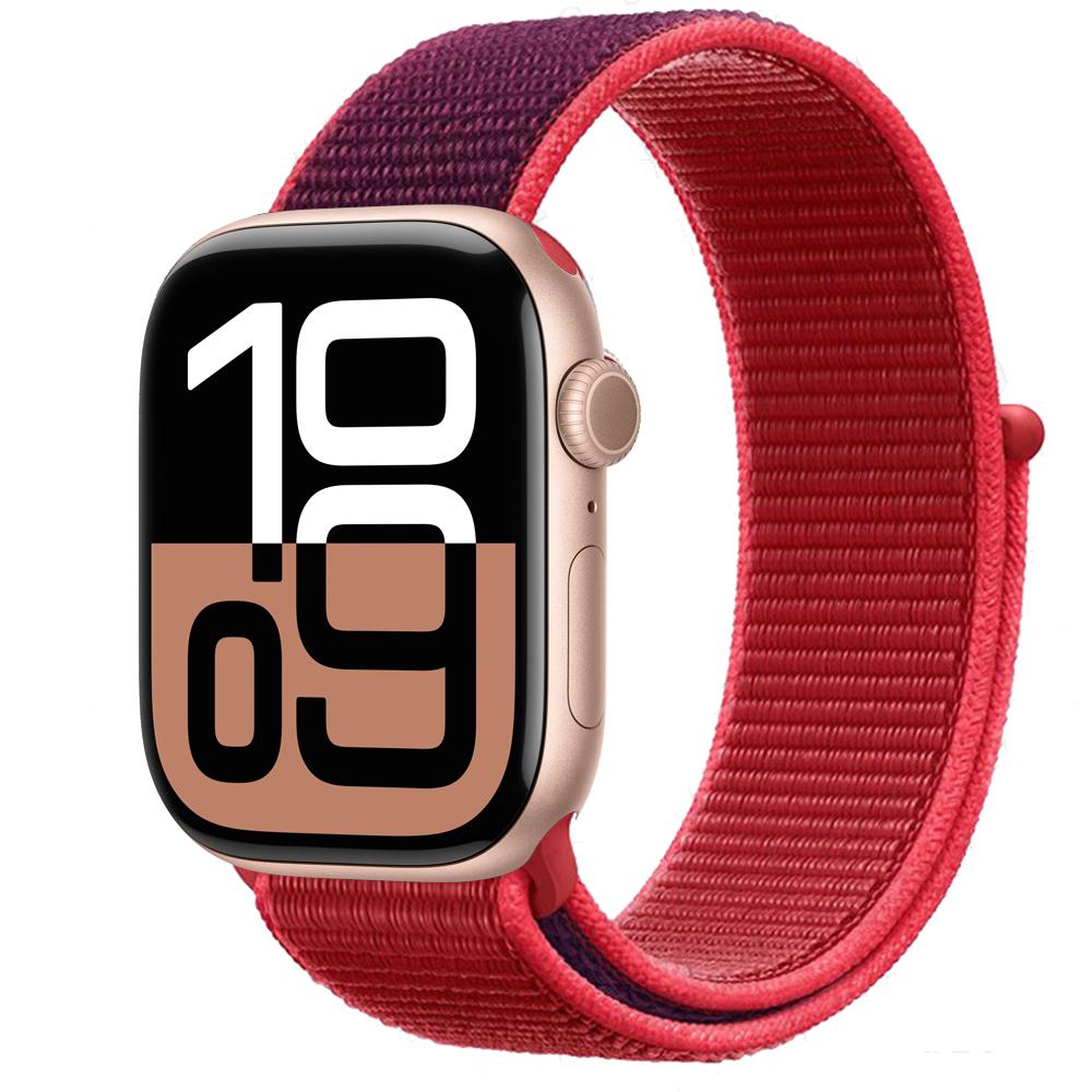 Нейлоновый ремешок-петля Для ремешков Apple Watch 46мм 44мм 40мм 41мм 45мм 42мм Оригинальный ремешок браслет iWatch Серии 11 10 SE 9 8 Ultra 3