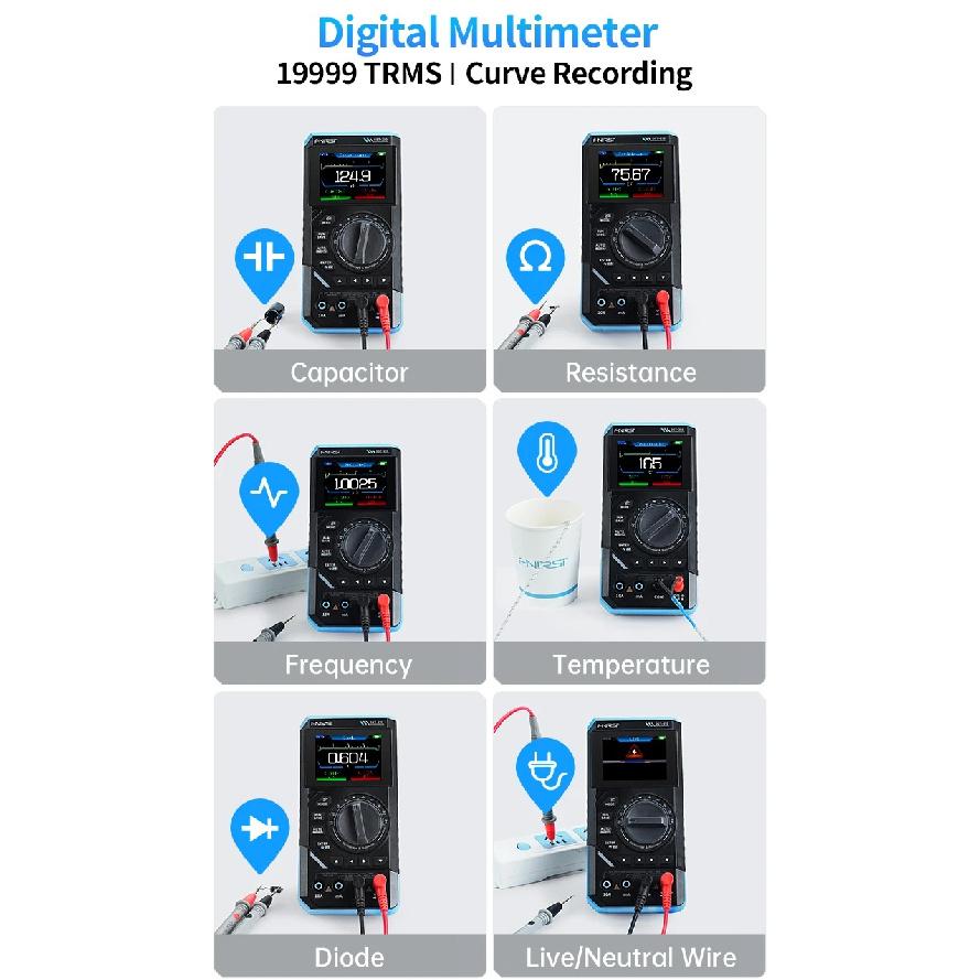 FNIRSI DST-210 и DST-201 - 2-в-1 Автомобильный диагностический инструмент, Портативный, Поворотное управление, Идеально подходит для домашнего использования и ремонта автомобиля
