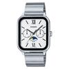 CASIO Стандартные Аналоговые Мужские Часы с Фазами Луны MTP-M305D-7A2V Металлический Браслет Серебристый Зарубежная Модель