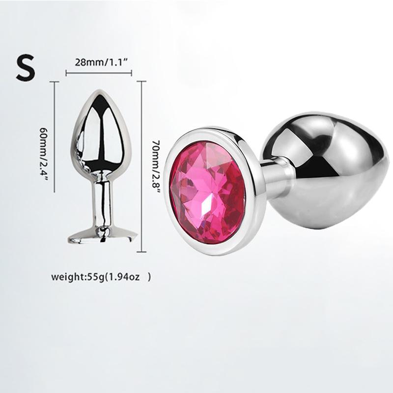 Мини Анальная пробка Игрушки для взрослых Для мужчин Женщин Анальная пробка Металл Эротика Интимная Эротика Секс-игрушки Пары Товары для взрослых XXS XS SML