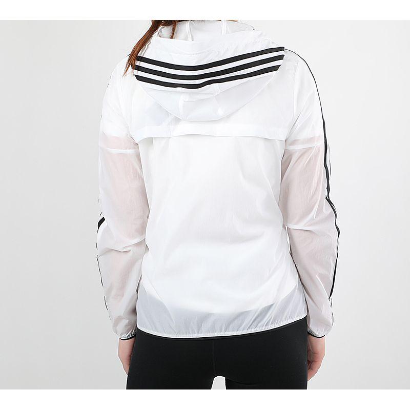 adidas Ветровка 3S Повседневная тканая куртка Женские куртки Белые FT2881