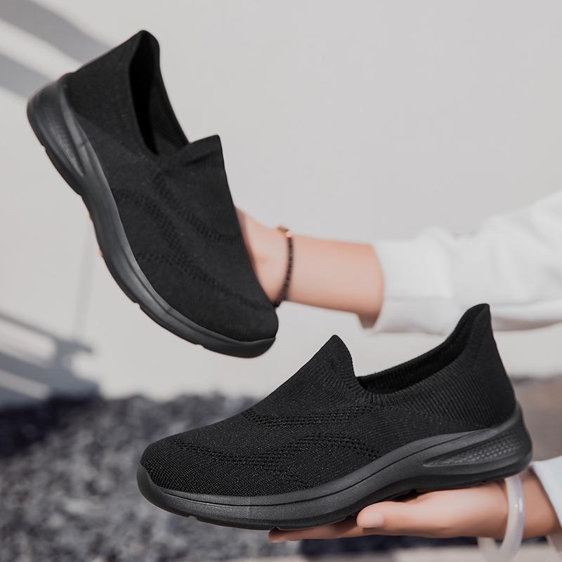 Весенние женские кроссовки, удобные, легкие, нескользящие, плоские, для мам, кроссовки для бега на открытом воздухе, повседневная спортивная обувь, размер 35-44