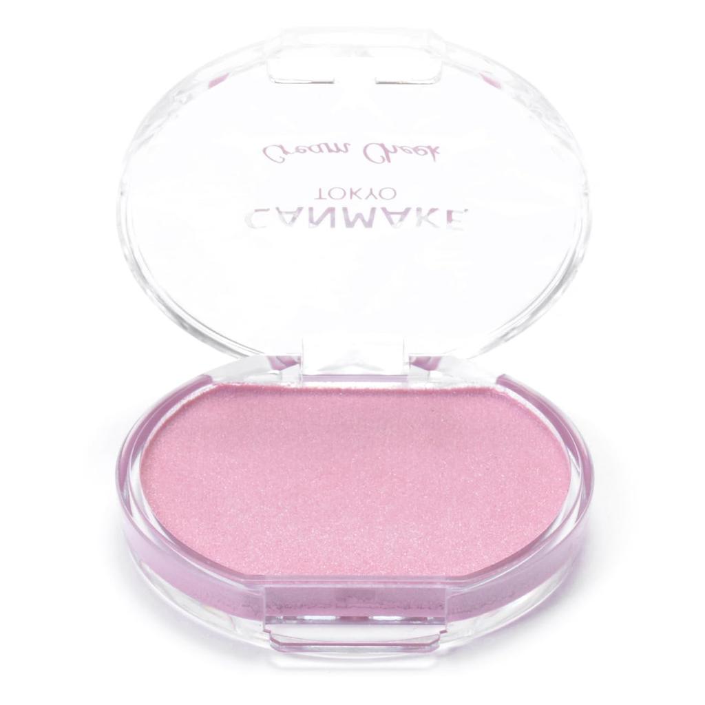 Кремовые румяна Canmake P05 бледно-сиреневый глянцевый насыщенный цвет розово-лавандовый поляризованный перламутровый (Тип жемчуга) 4,0 г