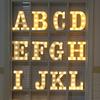 Alphabet LED Letter Lights Light Up White Plastic Letters Standing Hanging A-M