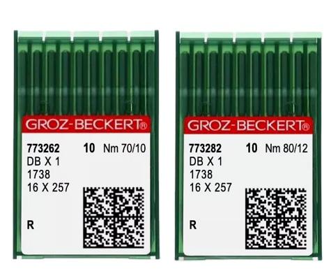 100 Оригинальных Игл Groz-Beckert DBX1 Размер 70/10 80/12 90/14 100/16 110/18 Сделано в Германии Новое Состояние