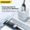 Essager 100 Вт USB Type C кабель для быстрой зарядки для Macbook Pro Xiaomi Samsung Super Charge 7A USB C зарядное устройство кабель для передачи данных провод