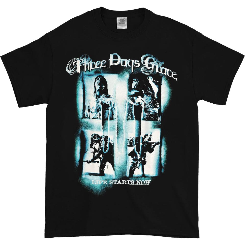 Черная футболка унисекс Three Days Grace Screaming Squares