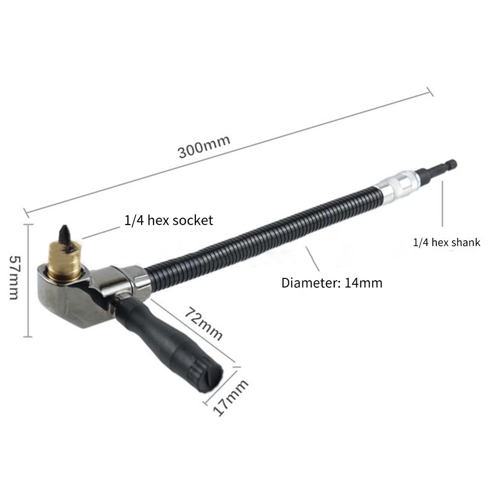 90 Degree Extension Right Angle Drill Easy Disassembly Hexagon Socket Time Saving Design Easy To Use Right Angle Adapter