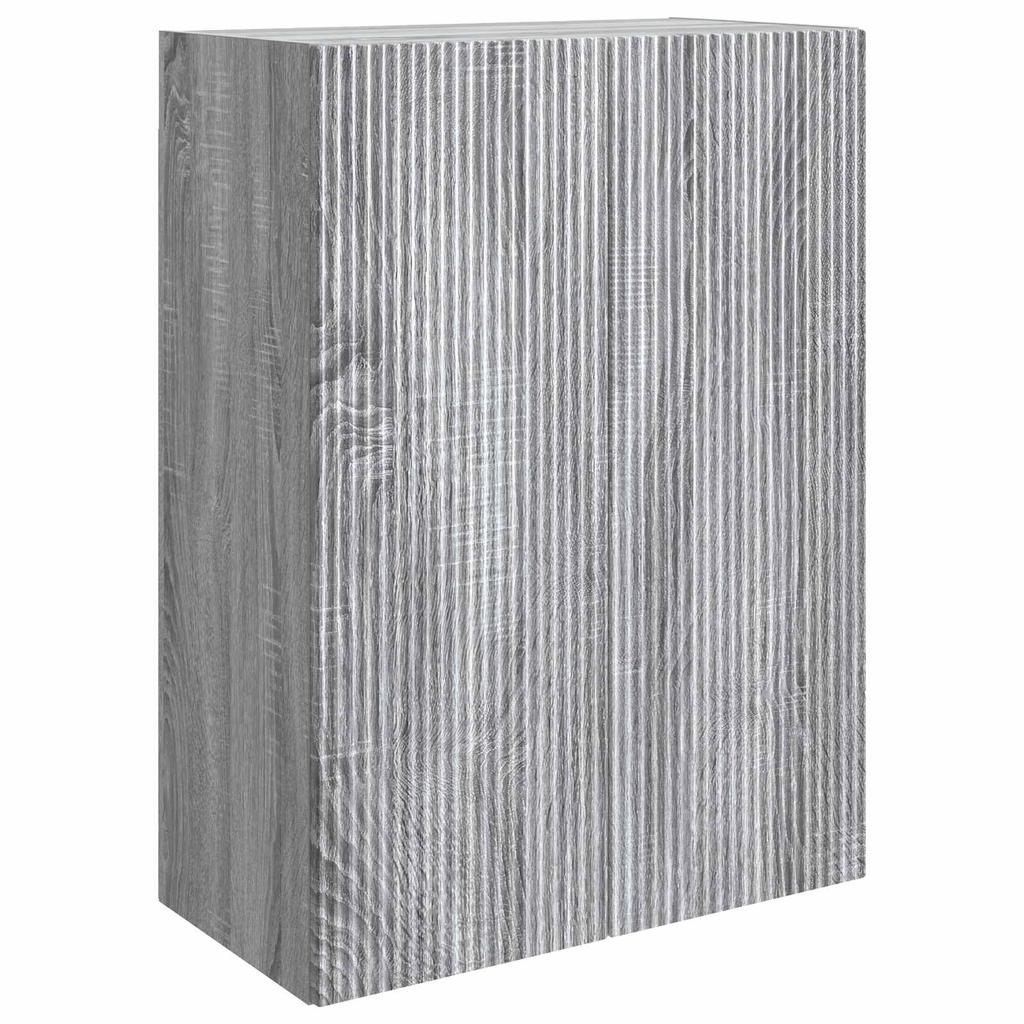Wall Mounted Cabinet Grey Sonoma 66 x 34.5 x 90 cm Particleboard