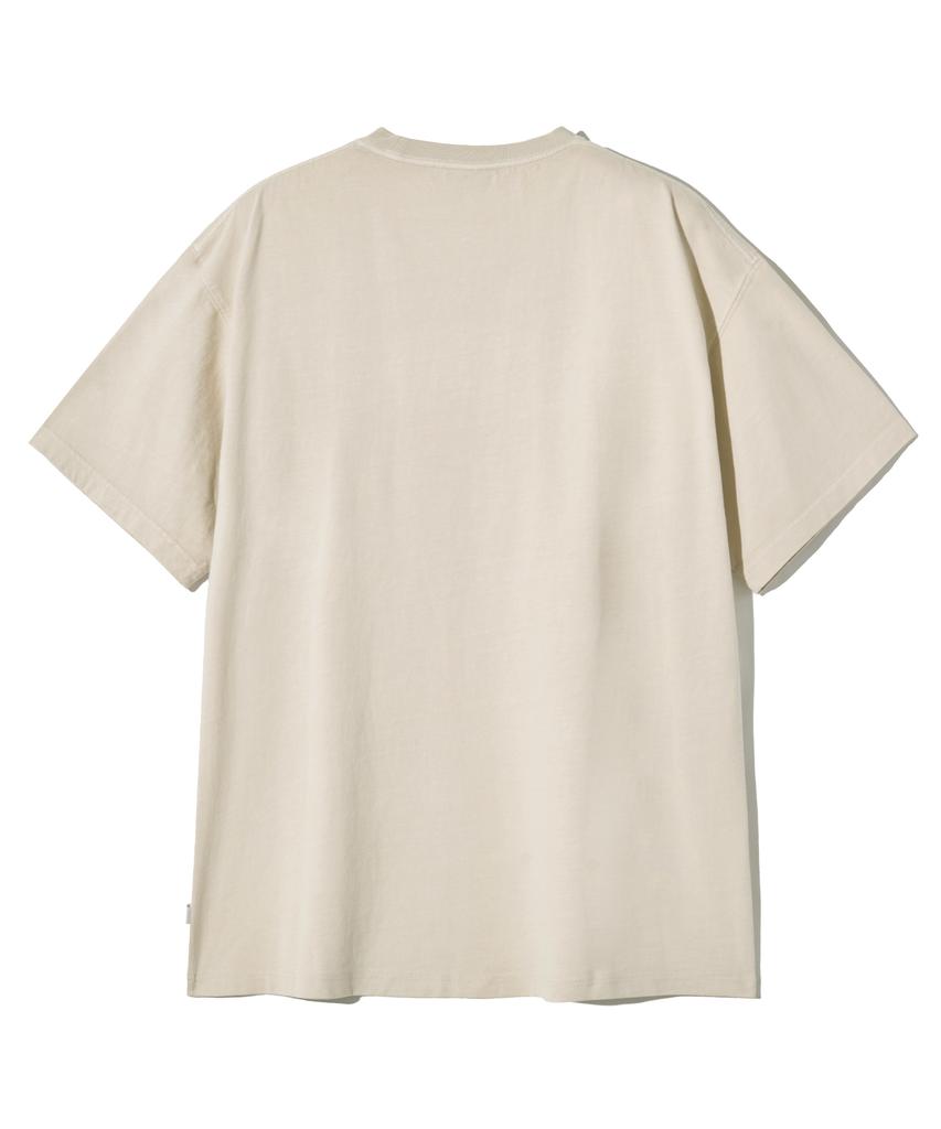FILLUMINATE Essential Arch Logo Pigment T-Shirt - Beige