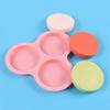 3Cavity Air Fryer Egg Mold Round Shape Cupcake Nonstick Silicone Muffin Hamburger Bun Pan DIY Cooking Mould Baking Accessories