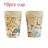 Chiikawa kawaii Happy Birthday Party Decorations Cute plate Banner Cake Topper Flag Balloons Disposable tableware Decorations