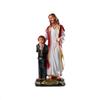 First Holy Communion Gifts for Boys Jesus and Boy Statues Christian Home Decor Birth Day Gift God Idol Showpiece for Table Wall Figurine House Warming