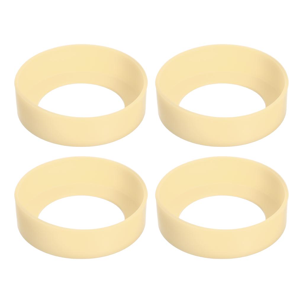 65mm Cup Holder Thermos Cup Base Protective Case Covers Pad Accessories  Silicone Cup Bottom Protective Cover Multicolor 4Pcs