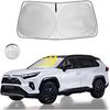 Солнцезащитный козырек на лобовое стекло Подходит для 2025 2024 - Toyota RAV4 Prime LE Hybrid XLE XLE Premium Adventure TRD Off Road Аксессуары для солнцезащиты переднего окна Внедорожник Солнце