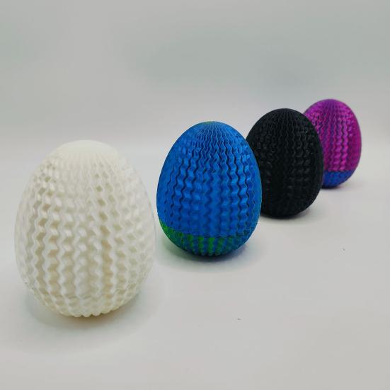 3D Printed Maze Egg Puzzle Box Brain Teaser Maze Egg Storage Box Dragon Egg Fidget Toy for Kids Adults Home Office Desk