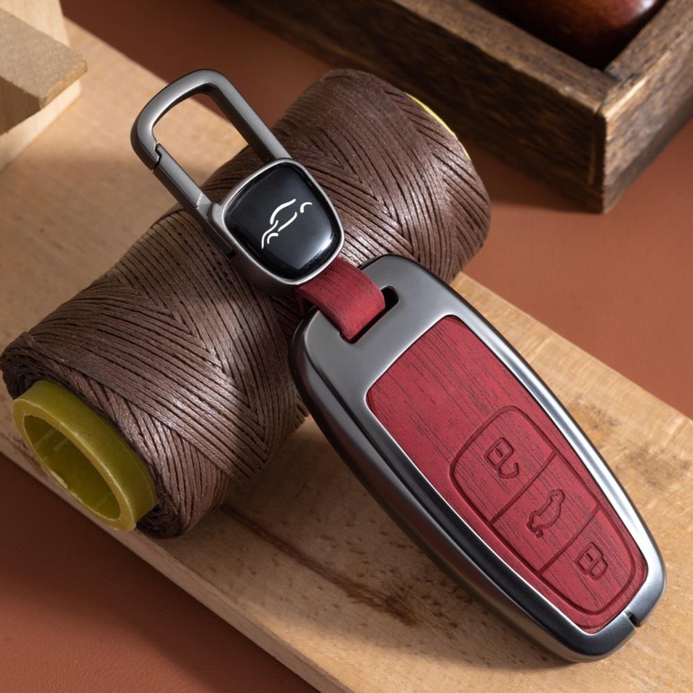 Металлический чехол для автомобильного дистанционного ключа, чехол-брелок для A3 A4 B9 A6 A7 4K A8 E-tron Q5 Q8 C8 D5 SQ8, защитная сумка для ключей, аксессуары