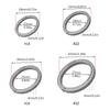 Портативные титановые плоские кольца для ключей, разъемные, с боковым нажатием, сверхпрочные кольца для ключей для жетона собаки, простые в использовании