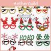 Creative Cartoon Christmas Glasses For Kids And Adults With Fun Antler Designs And Festive Colors