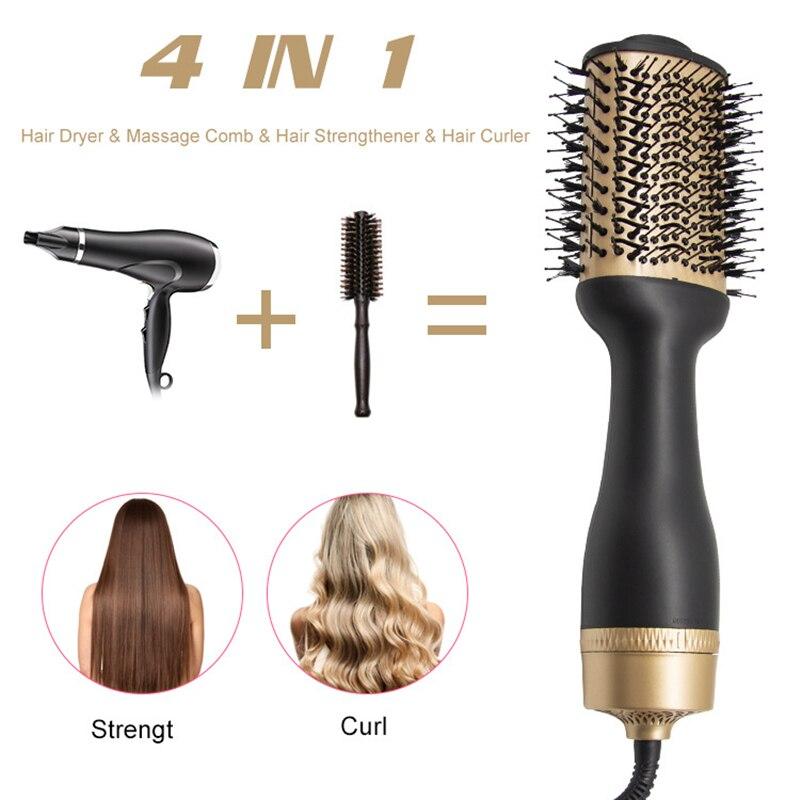 Профессиональный одношаговый фен, щетка и увеличитель объема, выпрямитель, бигуди, расческа, ионный инструмент, электрическая щетка с горячим воздухом