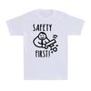 Safety First T Shirt Cut Off Arm Stupid Funny Dark Humor Meme Gag Unisex's T-Shirt