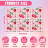 Pink Cherry Spring Flower Placemats Set of 6,12x18 Inch Linen Place Mat Washable Stain Resistant Table Mats