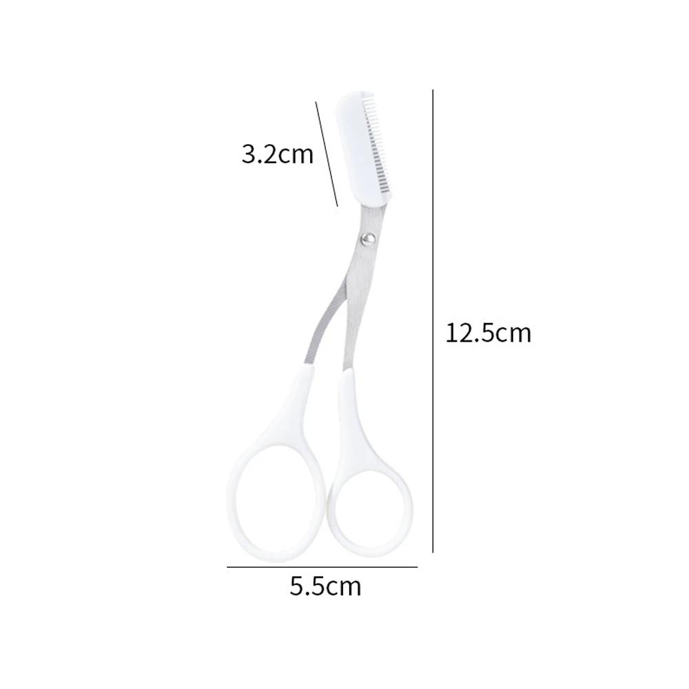 Eyebrow Trimmer Scissor Beauty Products for Women Eyebrow Scissors with Comb Stainless Steel Makeup Tools Beauty Scissors