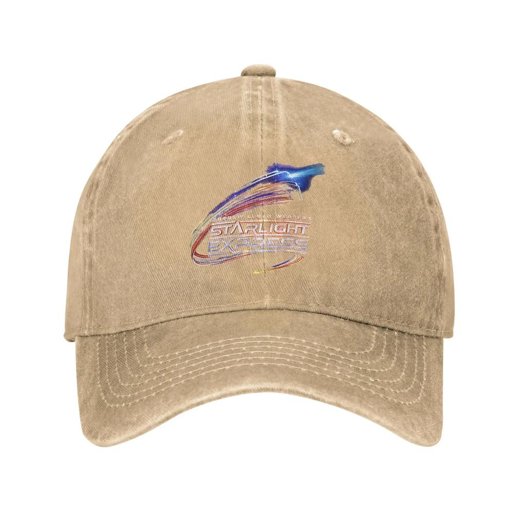 Starlight Express Musical Theater Baseball Caps Classic Distressed Denim Washed Broadway Sun Cap Unisex Women Travel Adjustabl