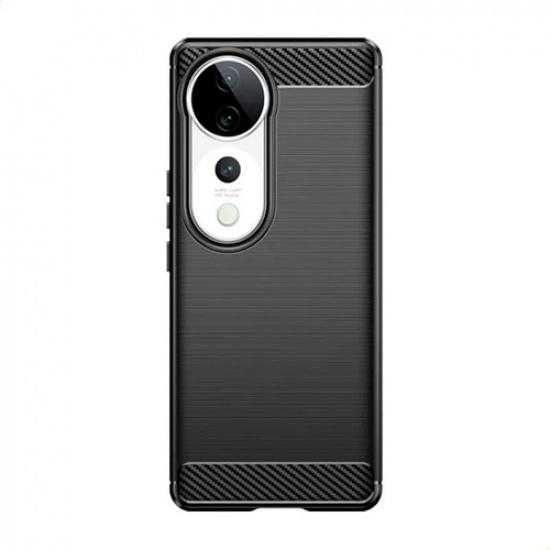 Phone Case For Vivo V40 Pro ,flexible Tpu Fiber Protective Cover For Vivo V40 Pro