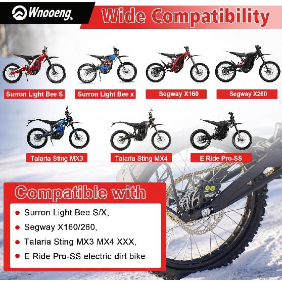 Передние и задние дисковые тормозные колодки для Surron Light Bee X/S, Segway X160 X260, Talaria Sting R MX3 MX4 Электромотоцикл для бездорожья Комплекты из 3 штук