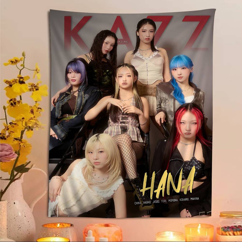 HHANA Kpop Cartoon Tapestry Bohemian Wall Tapestries Mandala Wall Hanging Sheets