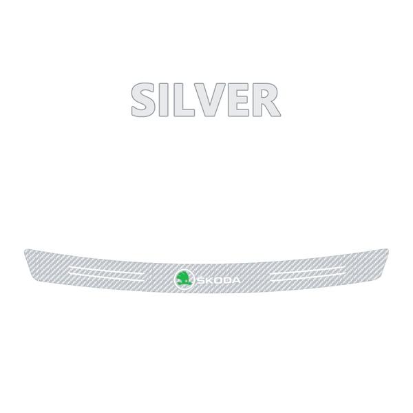 WUM1 Carbon Anti Scratch Threshold Bumper For Skoda S Octavia Fabia Scala VII Car Rear Trunk Protector Strip Sticker Car Accessories